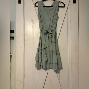 Calvin Klein Sage Green Midi Dress